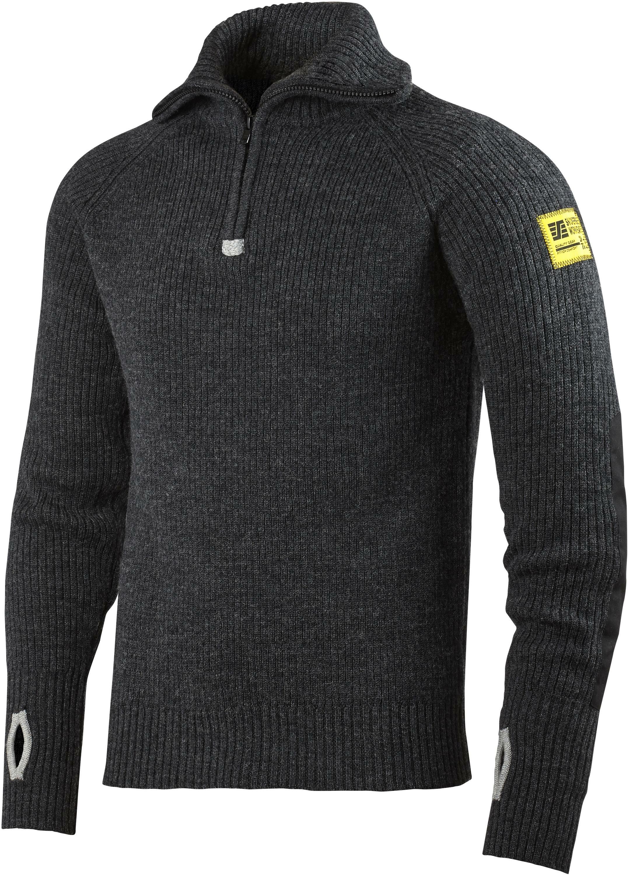 SNICKERS 2905 wool half zip jumper anthracite grey - 29059800004 ...