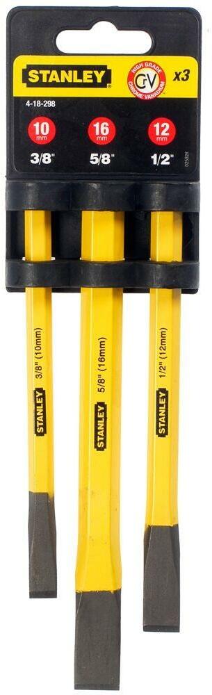STANLEY 4-18-298 cold chisel set 3-piece | Klium