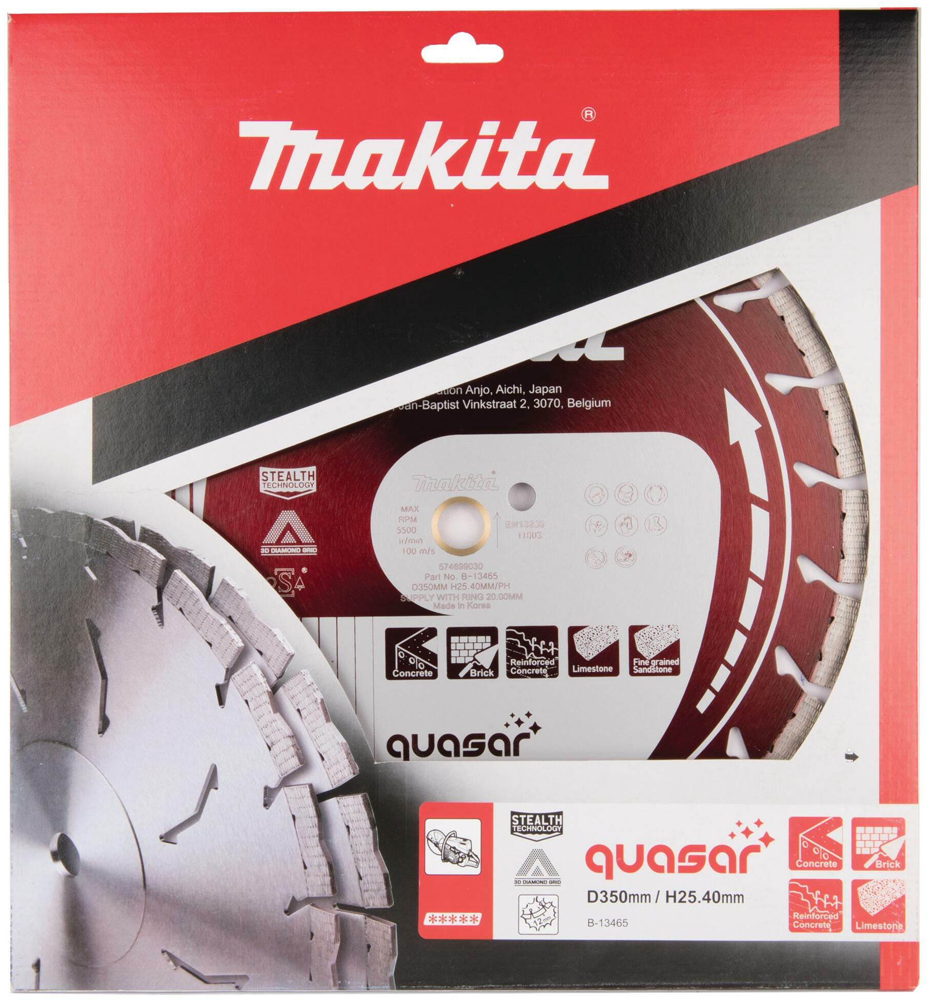 MAKITA B-13465 diamond wheel QUASAR 350mm | Klium