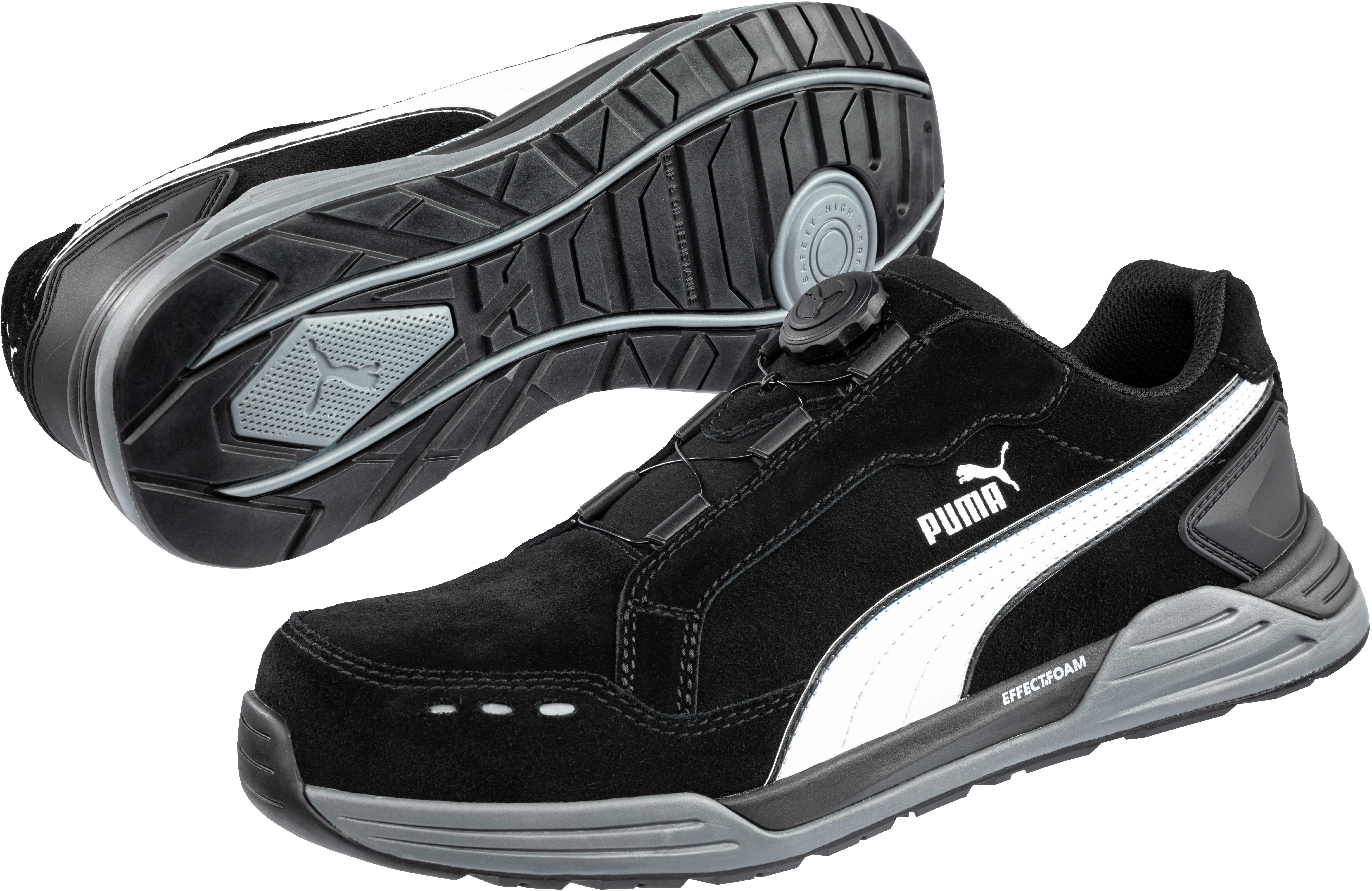 PUMA Airtwist Black Disc S3 safety shoe low (black/white) 901 12263  9900-42