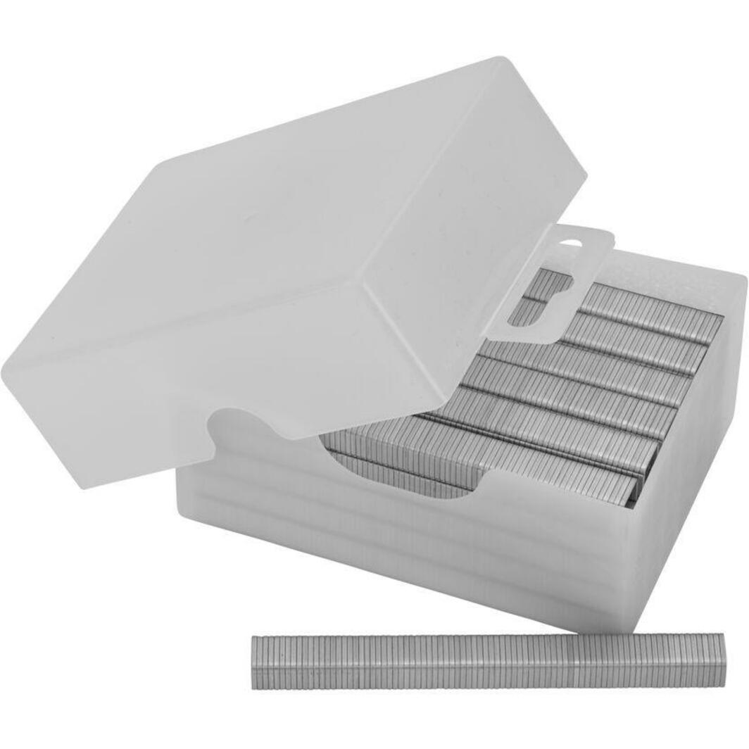 Stanley Type G Staples – 5000-Piece Round Wire Staples, Silver, For Staple Guns
