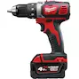 MILWAUKEE M18 BDD-402C compact cordless drill in transport case (2x 4.0Ah battery + charger) - 4933443565