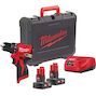MILWAUKEE M12 BLDDRC-402C cordless drill driver 40Nm in case (2x 4.0Ah battery + charger) - 4933499688