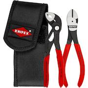 KNIPEX 00 20 72 V02 mini pliers set in tool belt bag 2-piece Klium