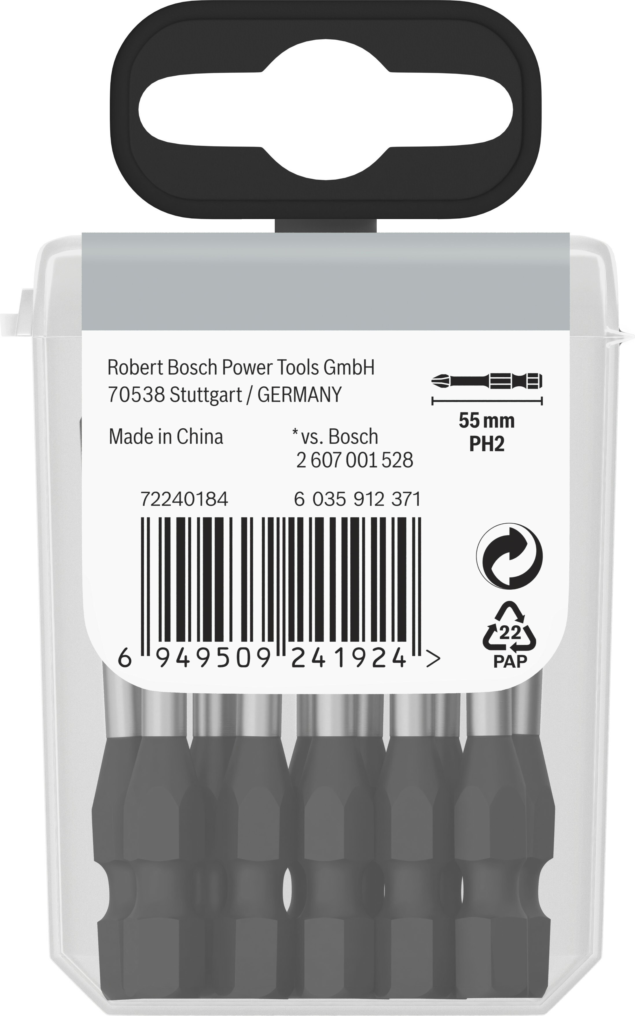 Bosch\"Impact 2608522358 Double Screwdriver Bit PH2 150 Mm 0 W V (3...
