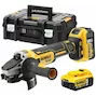 DEWALT DCG405P2-QW 18V Brushless haakse accu-slijper 125mm met schuifschakelaar in TSTAK koffer (2x 5,0Ah accu + lader)