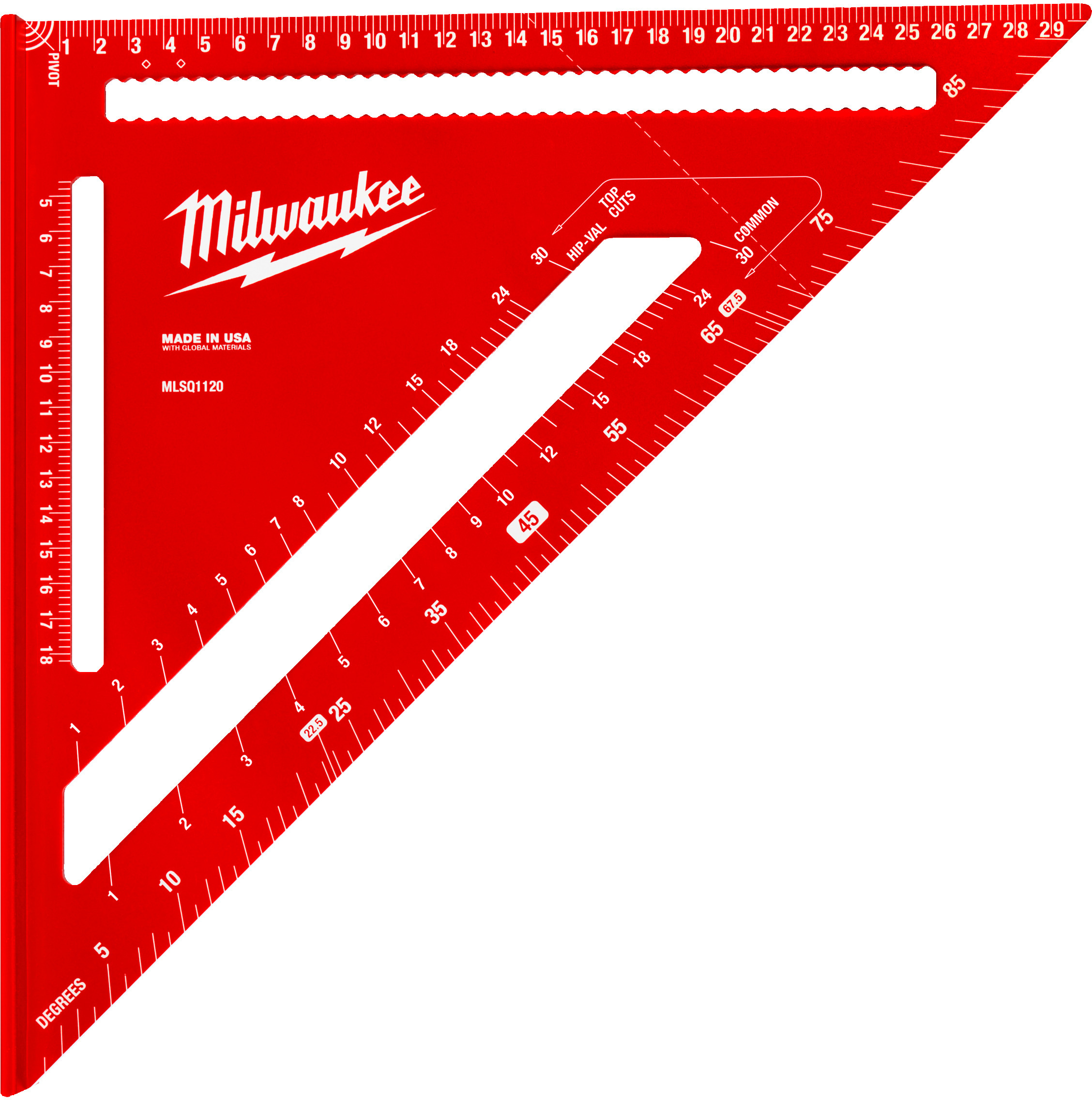 MILWAUKEE 4932498717 Measuring triangle Rafter 30 cm | Klium