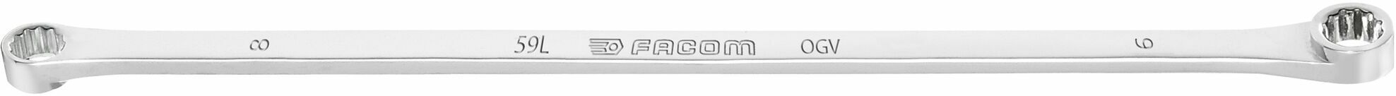 Llave Estrella Recta Facom 18x19 Mm | Cabeza 12 Caras OGV Para Apriete Fuerte Y Seguro