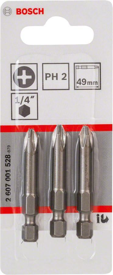 BOSCH ITP2R21B 10-Pack 1 In. Phillips/Square #2 Impact Tough Screwdriving Insert