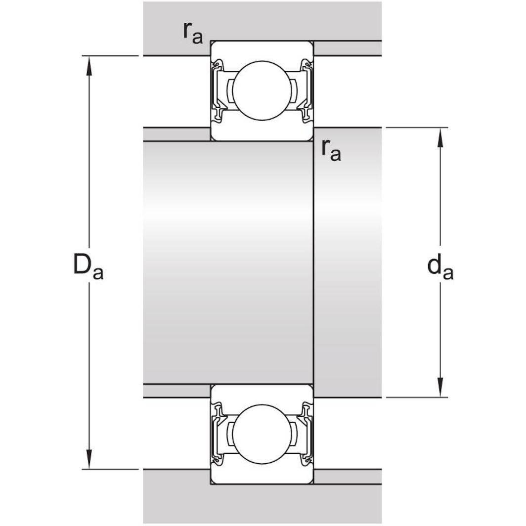 SKF Rillenkugellager 17x35x10 mm 6003-2RSL/C3