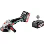METABO WB 18 LTX BL 15-125 Quick meuleuse d'angle dans la metaBOX 165 L (2x 5,5Ah batterie + chargeur) - 601730660