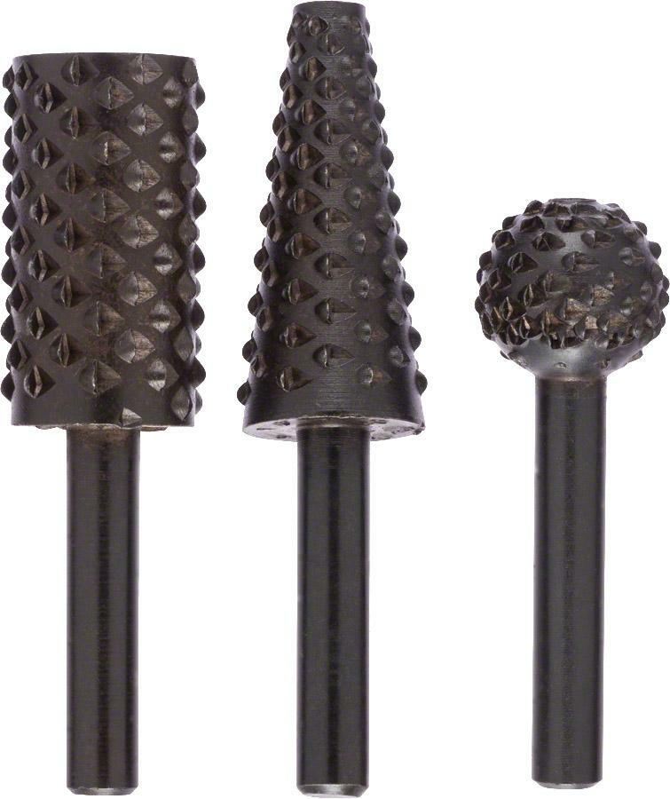 BOSCH 1609200307 wood rasp and file set round cylindrical conical 6 mm ...