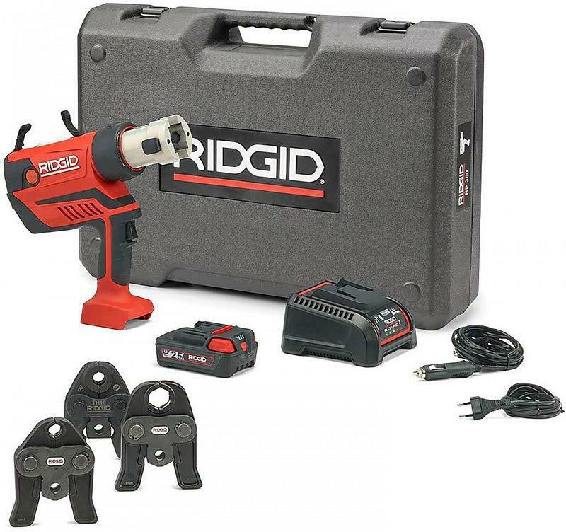 Fileteuse Ridgid Sur Roues RIDGID RP 350-B Outil de pressage sans fil 18V avec mâchoires V15-22-28 ...