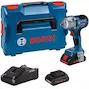 BOSCH GDS 18V-450 HC accu-slagmoeraanzetter in L-Boxx 136 (2x 4,0Ah accu + lader) - 06019K4002