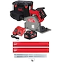 MILWAUKEE M18 FPS55-552P + GR KIT Scie alternative sans fil FUEL 55mm avec kit de rail de guidage 1400 mm dans la boîte à outils PACKOUT XL (2x batterie 5.5Ah + chargeur) - 4933478778+4932480906