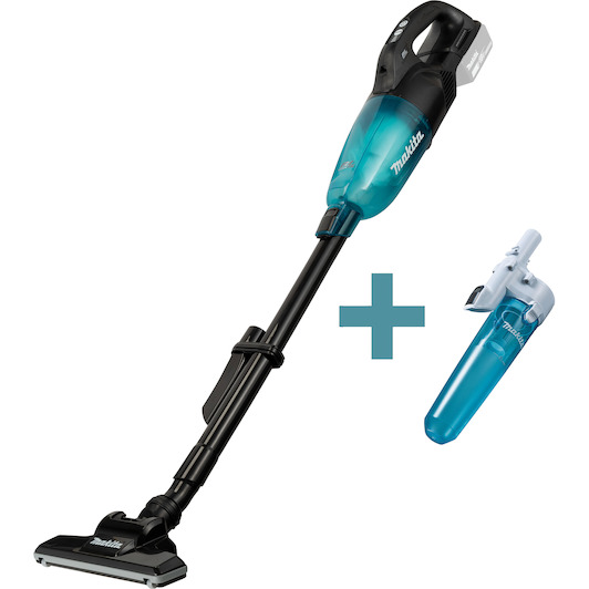 MAKITA DCL284FZB 18V LXT cordless hoover with dust capsule turqoise without battery and charger Klium