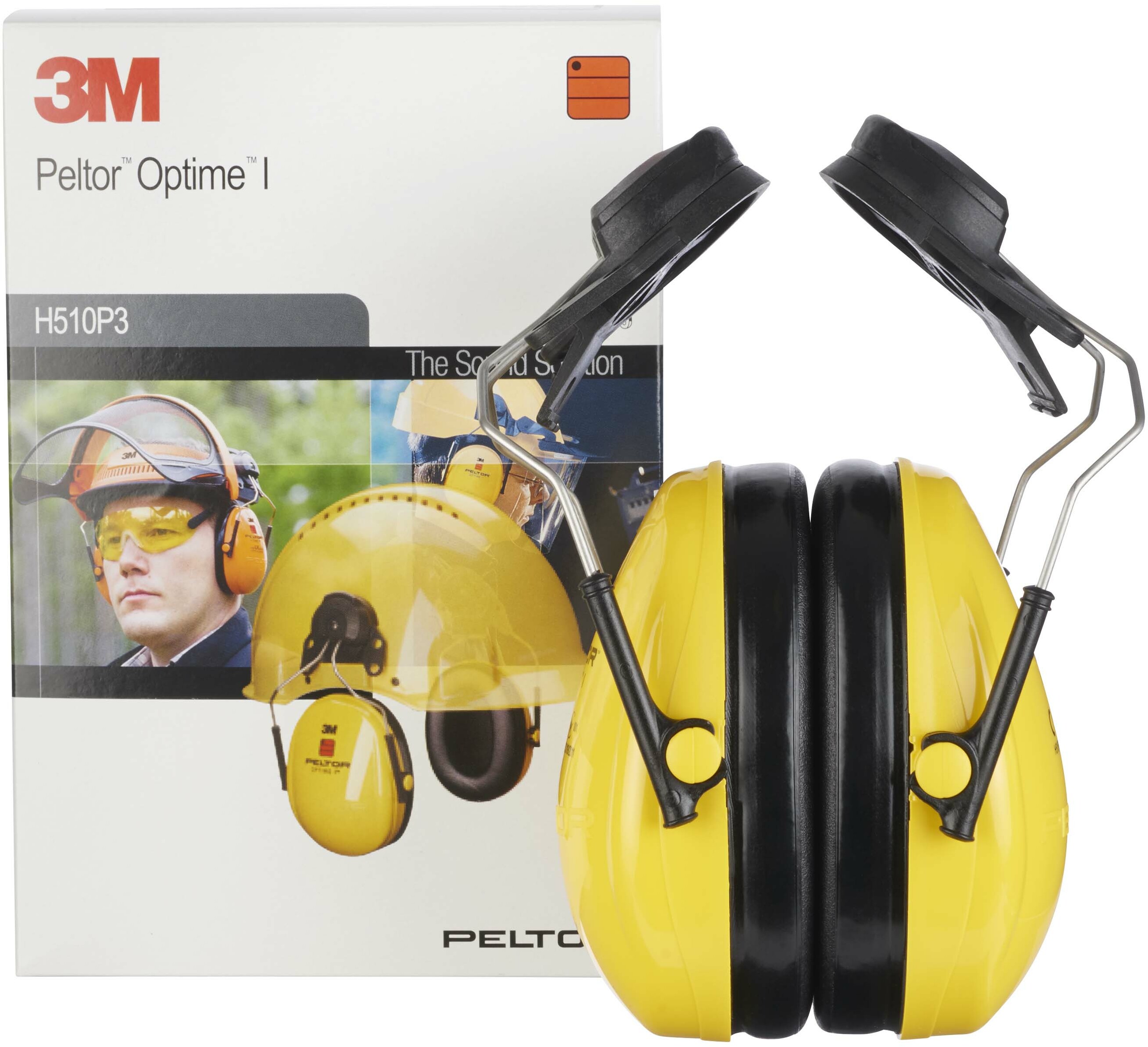 3M PELTOR OPT1P3E Optime I ear muffs 26 dB yellow with helmet