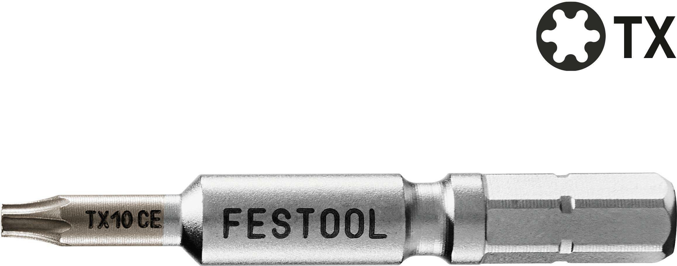 Festool Inserto TX 10-50 CENTRO/2 - Punta Da Avvitatore Versatile Per Legno, Metallo E Plastica