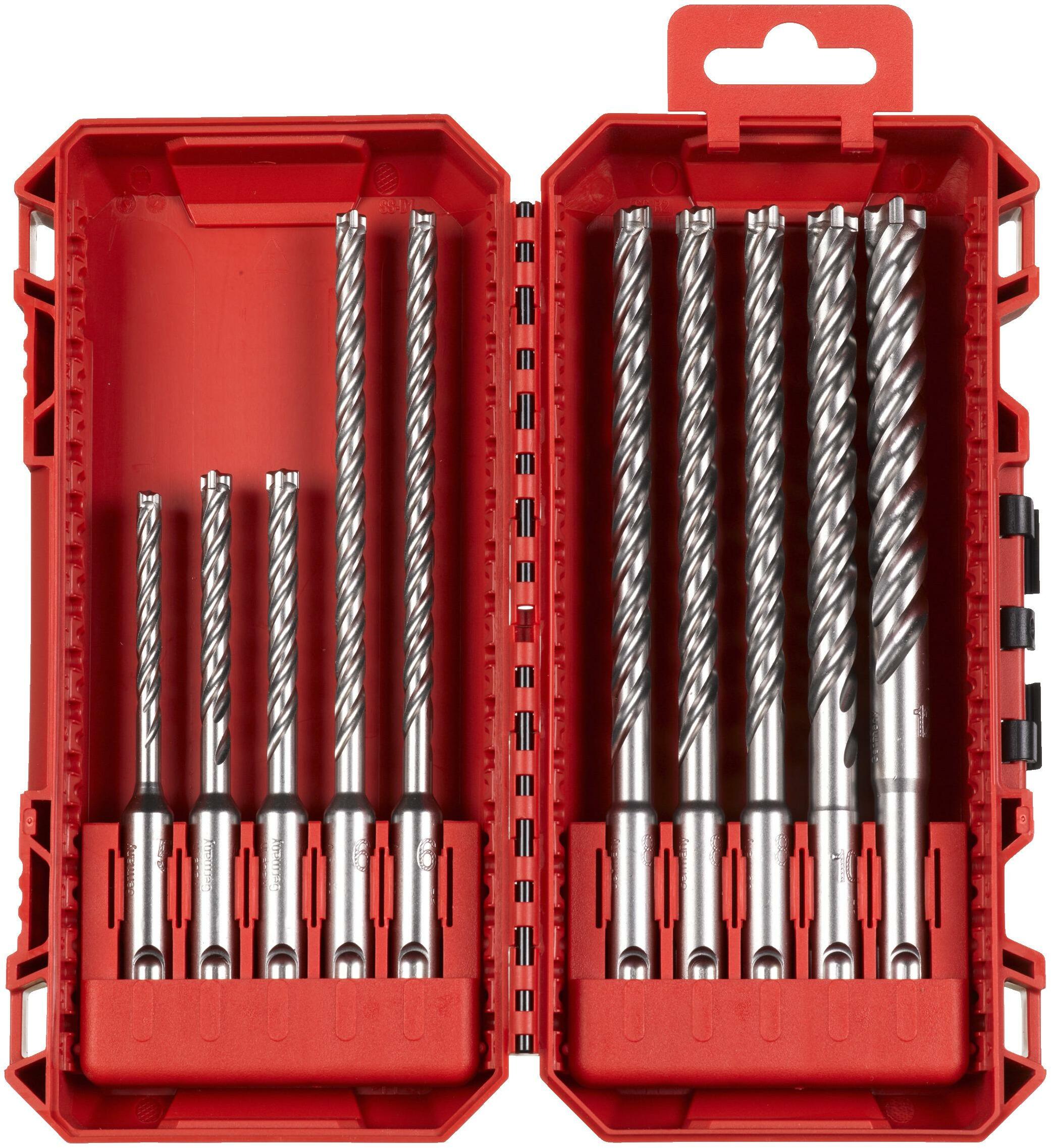 MILWAUKEE 4932500062 SDS-PLUS drill bit set MX4 in PACKOUT-Ready