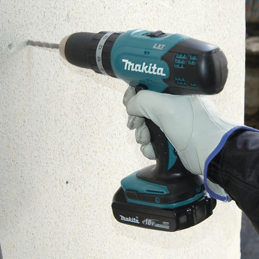 MAKITA DHP453RFX2 18V LXT cordless impact drill in aluminium storage case 2x 3.0Ah battery charger