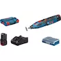 BOSCH GRO 12V-35 outil rotatif sans fil avec boîte d'accessoires en L-Boxx 102 (2x 2.0Ah batterie + chargeur) - 06019C5001
