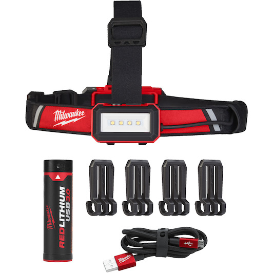 MILWAUKEE L4 HLRP-301 head lamp for helmet (with integrated