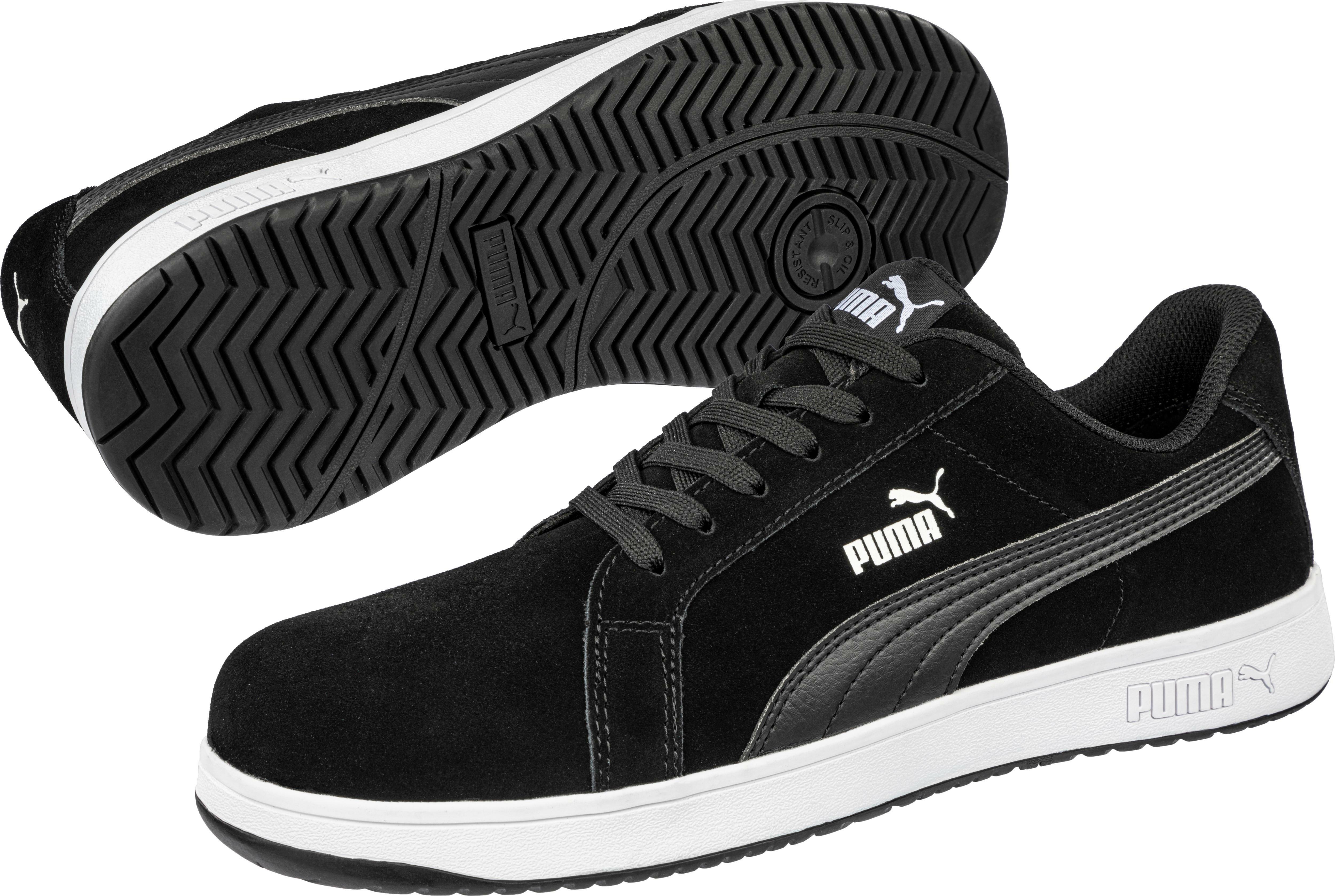 Puma Iconic Suede S1PL Safety Shoe Low Black 901 12494 9900 49