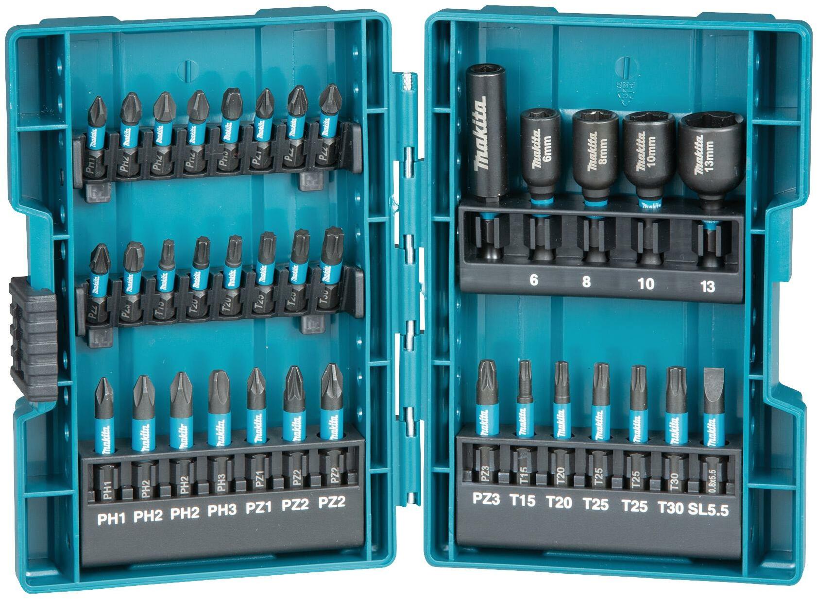 MAKITA B-66880 IMPACT BLACK screwdriver bit set 35-piece | Klium.com