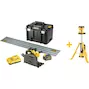DEWALT DCS520T2R-QW Scie plongeante sans fil 54V XR FLEXVOLT 59mm 165mm en TSTAK avec rail de guidage (2x batterie 6.0Ah + chargeur)