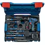 BOSCH GSR 12V-15 cordless drill driver + 8 hand tools in L-BOXX 102 (2x 2.0Ah batteries + charger) - 060186810R