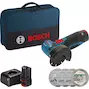BOSCH GWS 12V-76 meuleuse d'angle en mallette (2x 2.0Ah batterie + chargeur) - 06019F200C