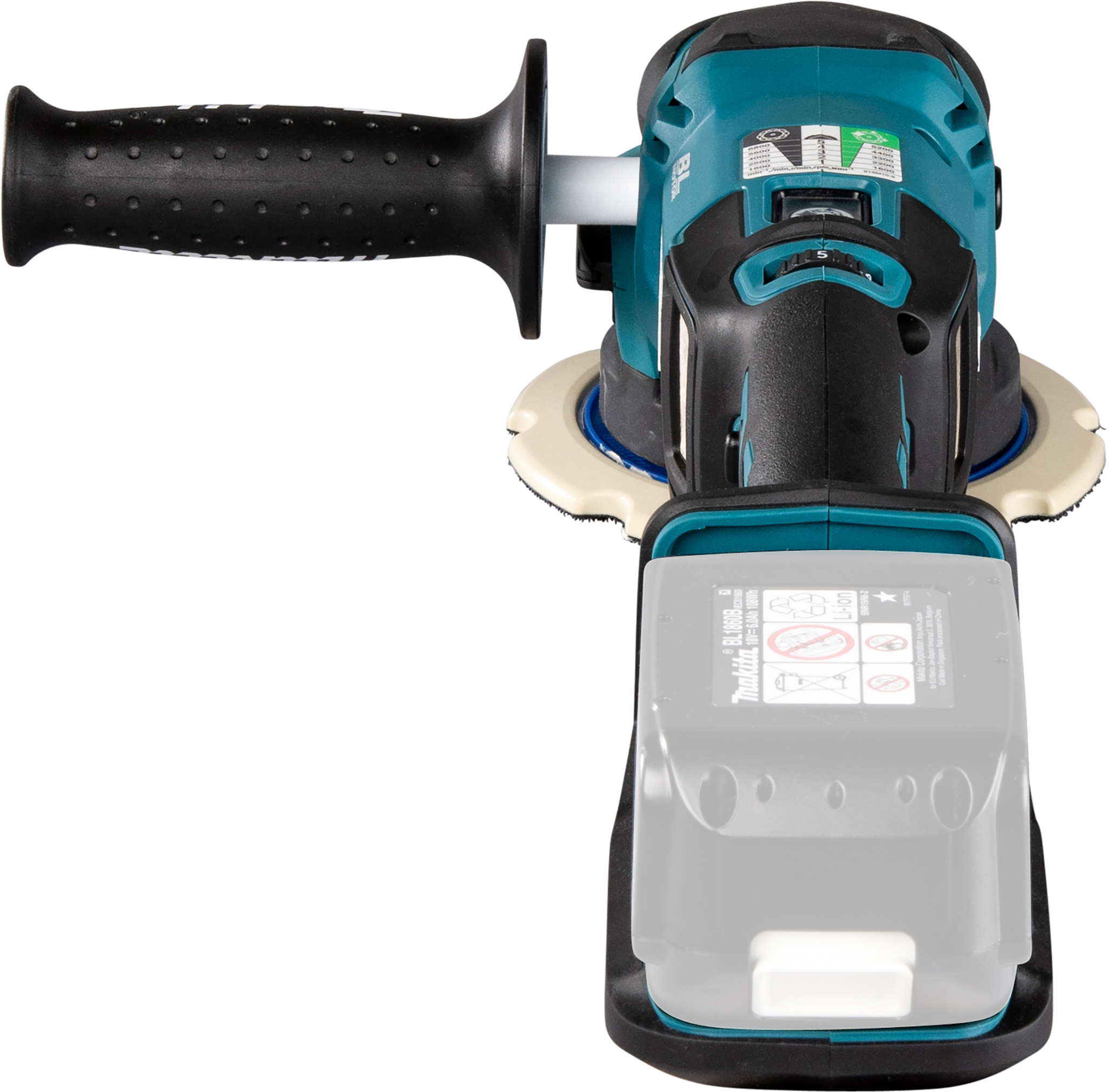 MAKITA DPO600Z 18V cordless eccentric polisher 150mm (without