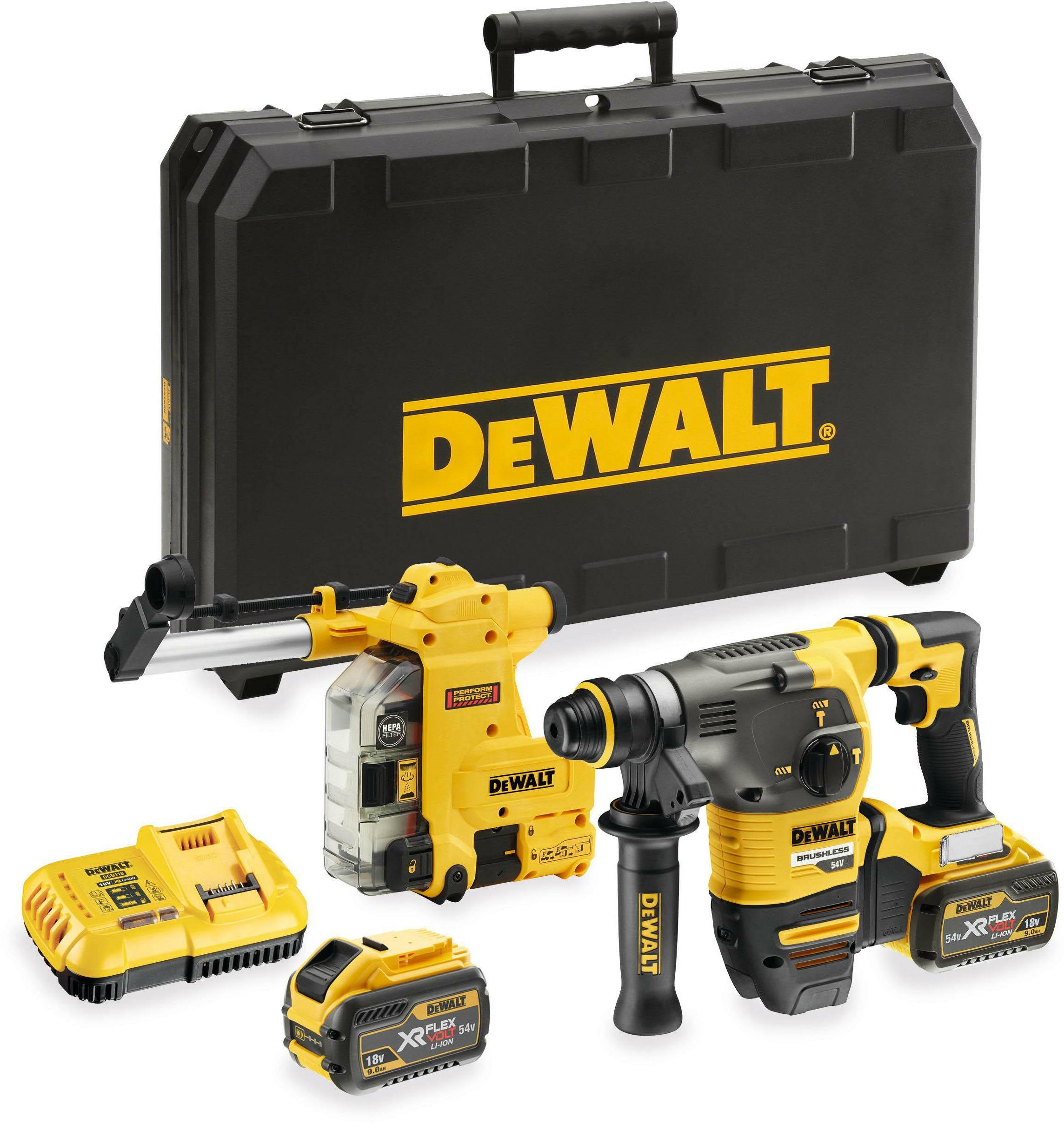 DeWalt DCH333X2 54v 9.0Ah FLEXVOLT SDS Plus Hammer Drill - Ray Grahams DIY Store