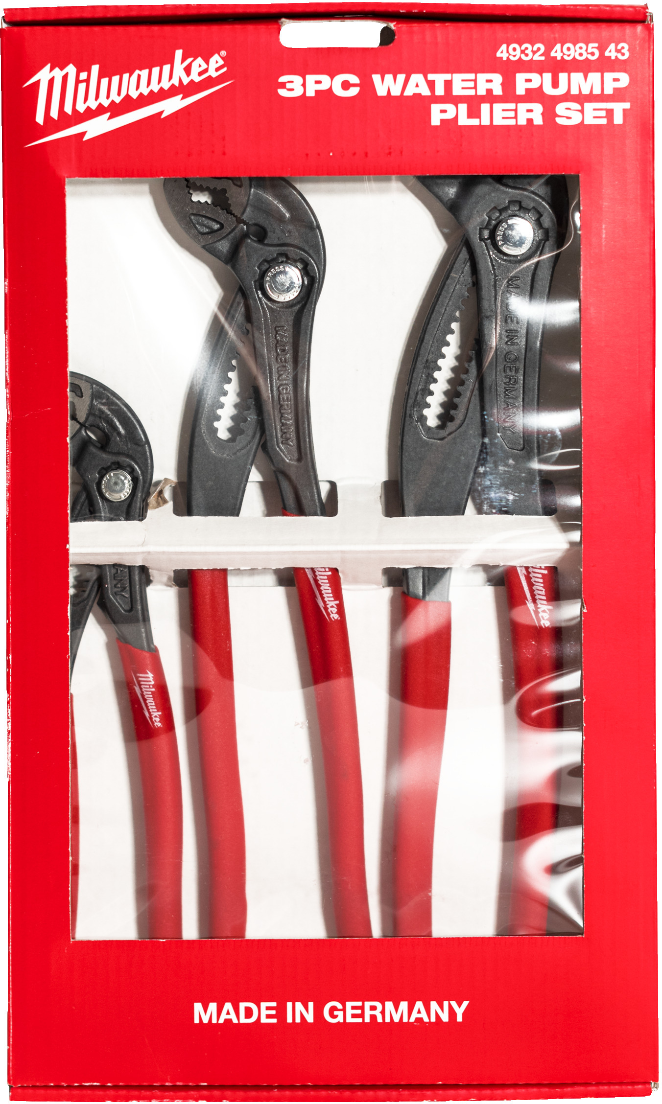 MILWAUKEE 4932498543 water pump pliers set 3-piece | Klium
