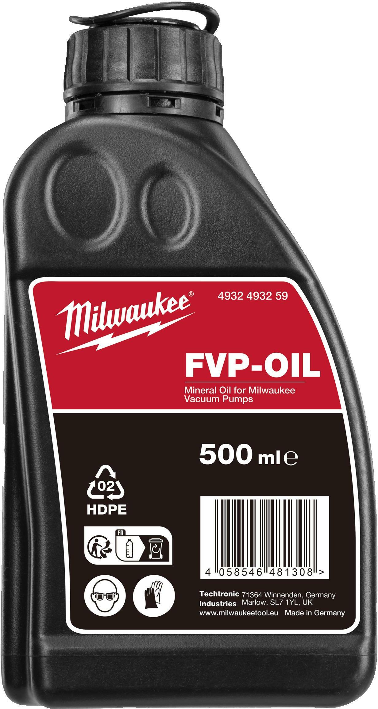 MILWAUKEE 4932493259 mineral oil for vacuum pump 500 ml | Klium.com