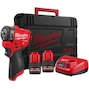 MILWAUKEE M12 FSCIWF14-252X FUEL cordless impact spanner 1/4" with friction ring in HD-Box (2x 2,5Ah battery + charger) - 4933498974