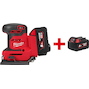 MILWAUKEE M18 BQSS-502B ponceuse orbitale sans fil dans une mallette de transport (2x batterie 5.0Ah + chargeur) - 4933479967