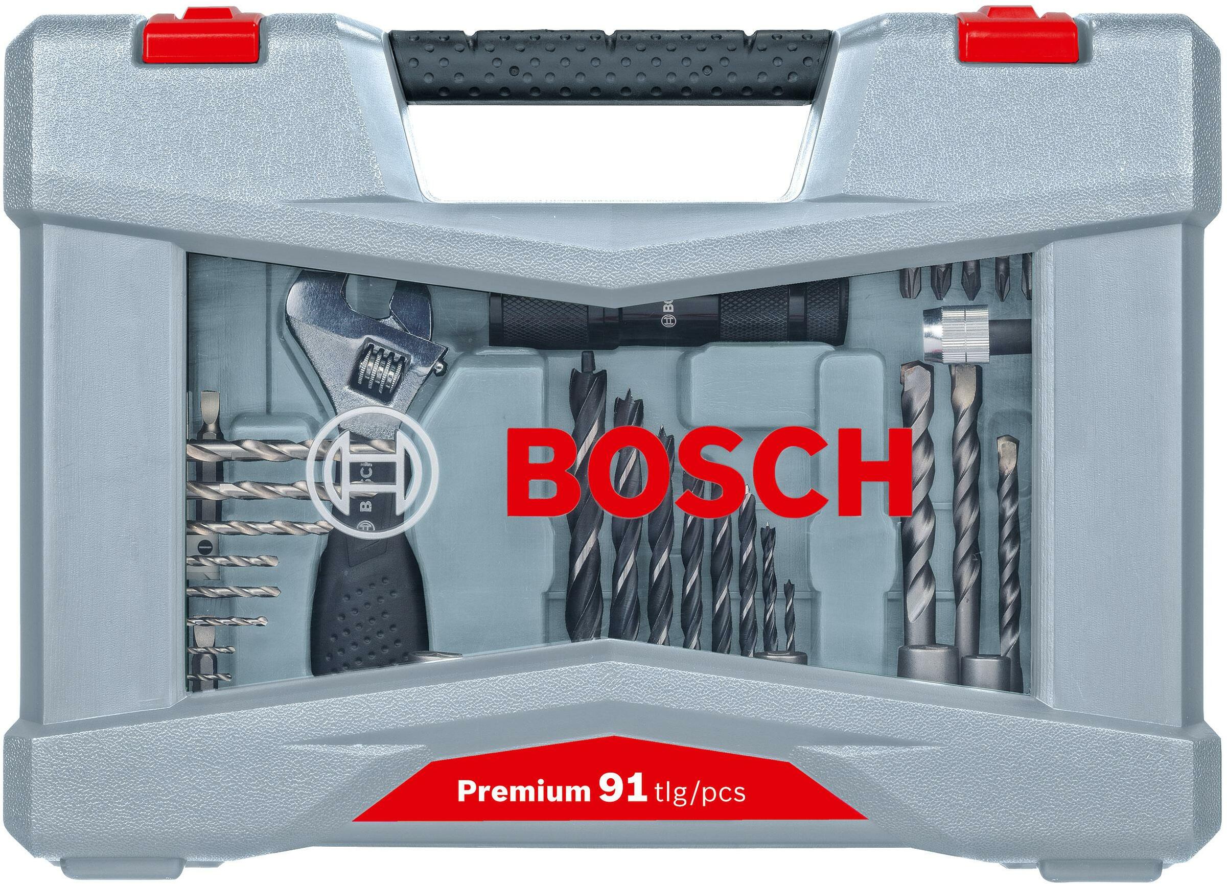 BOSCH 2608P00235 Premium X-Line drill and screw bit set 91-piece