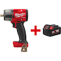 MILWAUKEE M18 FMTIW2P12-0X Clé à chocs sans fil FUEL 1/2" avec goupille de verrouillage à ressort en HD Box (sans batterie ni chargeur) - 4933478452