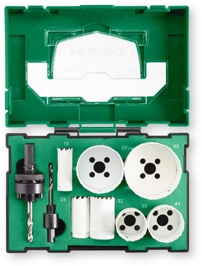HIKOKI 40030032 hole saw set bi-metal 11-piece in BOX III | Klium