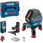 BOSCH GLL 3-50 cross line laser red with laser receiver LR 2 in L-Boxx 136 (4x 1.5V AA battery) - 0601063803