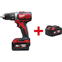 MILWAUKEE M18 BDD-402C perceuse sans fil compacte dans une mallette de transport (2x 4.0Ah batterie + chargeur) - 4933443565