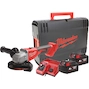 MILWAUKEE M18 BLSAG125X-402X angle grinder with slide switch in HD-Box (2x 4,0Ah battery + charger) - 4933492644