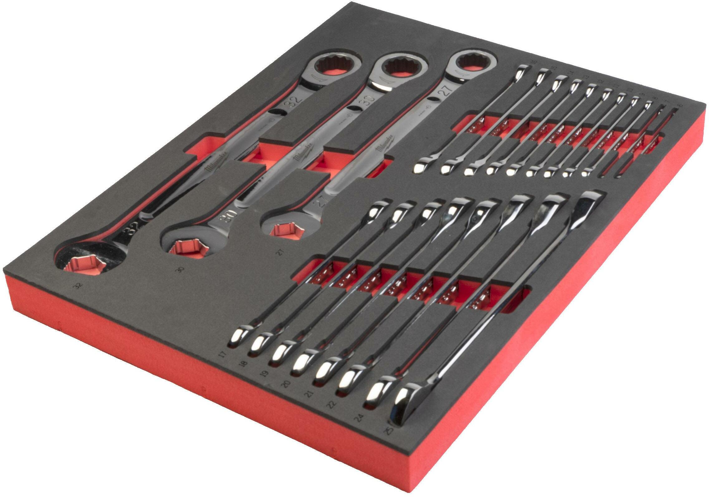 MILWAUKEE 4932493248 MAX BITE ratcheting combination wrench set in