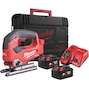 MILWAUKEE M18 FJS-502X FUEL decoupeerzaagmachine IN HD Box (2x 5,0 Ah accu + lader) - 4933464727