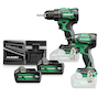 HIKOKI KC18DEWBZ Ensemble de machines sans fil 18V 2 pièces DS18DE + WH18DE en mallette (2x batterie 5.0Ah + chargeur)