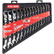 MILWAUKEE 4932478558 Max Bite Flex ratchet wrench set 15-piece | Klium