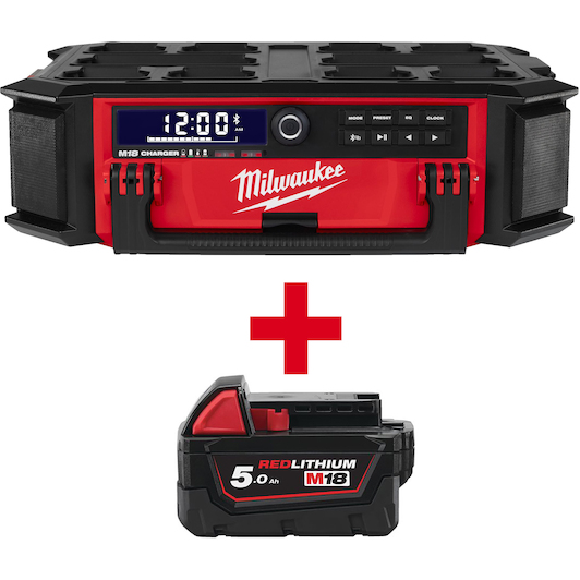 MILWAUKEE M18 PRCDAB 0 PACKOUT cordless Bluetooth radio with charging function without battery and charger 4933472112 Klium
