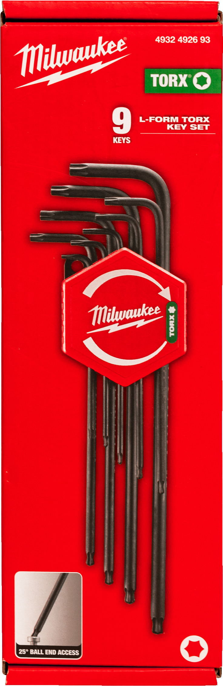 MILWAUKEE 4932492693 L-shaped Torx spanner set 9-piece | Klium
