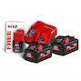 MILWAUKEE M18 HNRG-552 kit de chargement de batterie (2x 18V 5.5Ah/1x 12V 3.0Ah batterie + M12-18 FC chargeur rapide) - 4933464713